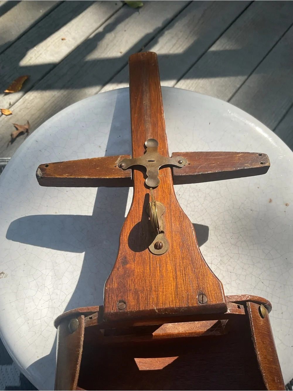 Antique Wooden Stereoscope Viewer Victorian 3D viewer